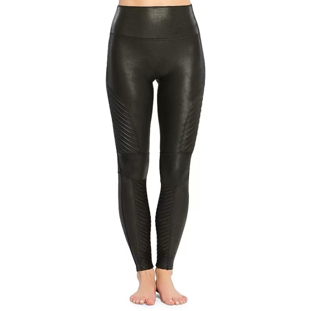 SPANX Faux‎ Leather Moto Leggings